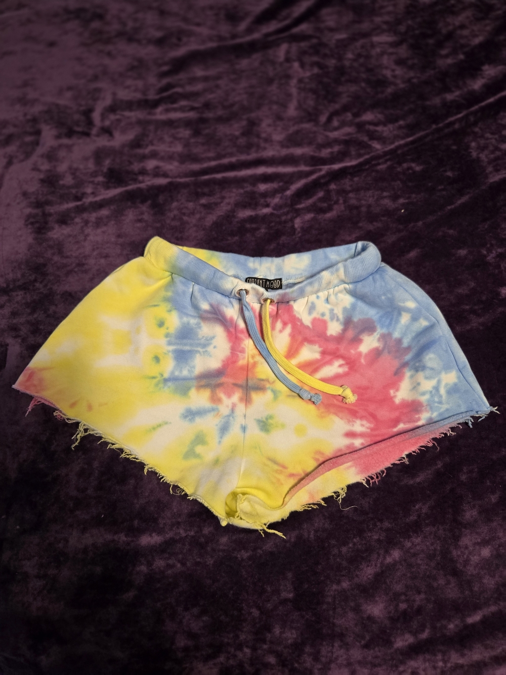 Dolls Kill Tie-Dye Women’s Casual Shorts with Drawstring